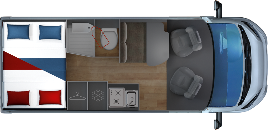 Giottiline  Giottivan 60 Be YOUNG - 2026 Floorplan