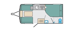 Swift Sprite Alpine 4 - 2024 Floorplan