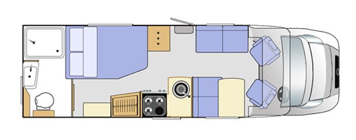 Swift Bolero 724 FB 2013 Floorplan