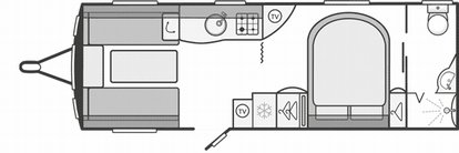 Swift Conqueror 645 - 2018 Floorplan