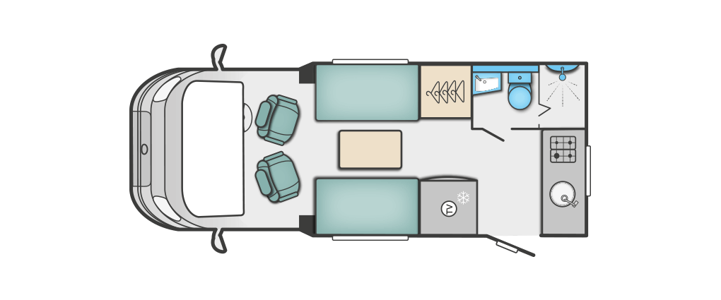 Swift Bessacarr 512 Floorplan