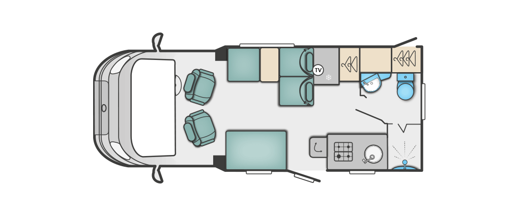 Swift Bessacarr 524 Floorplan