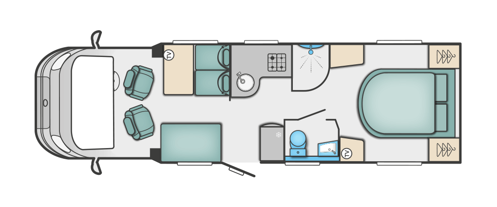 Swift Bessacarr 599 Floorplan
