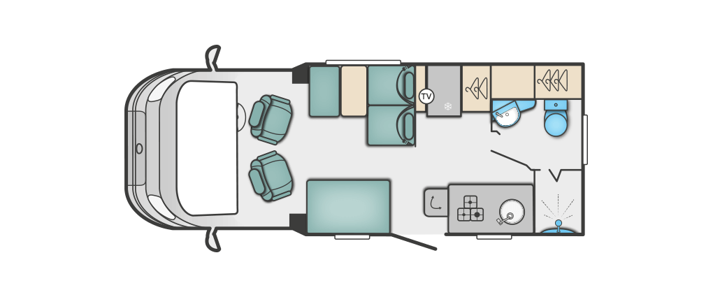Swift Escape 604 Floorplan