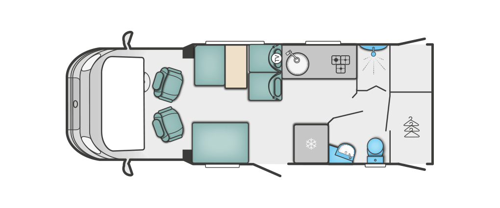 Swift Escape 614 Floorplan