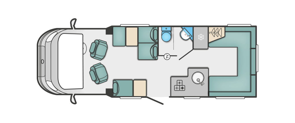 Swift Escape 685 Floorplan