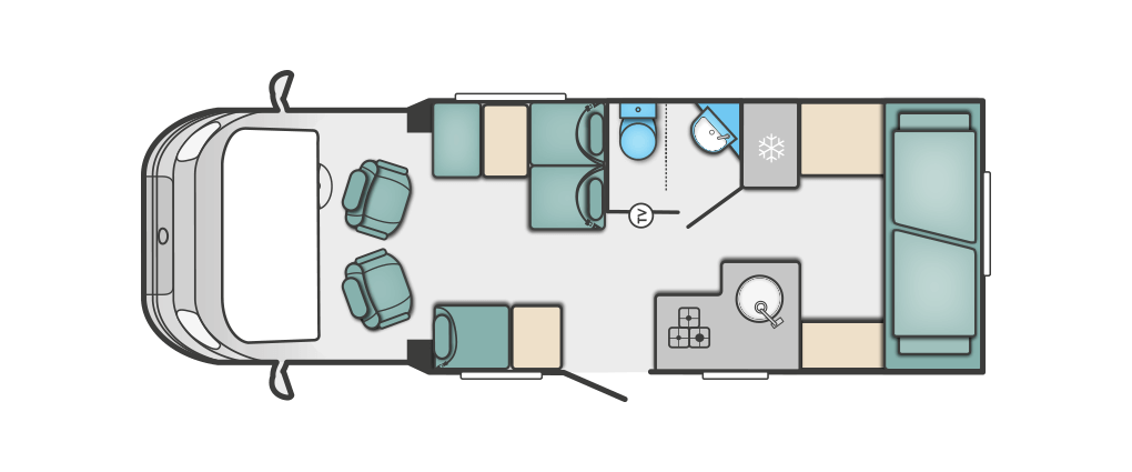 Swift Escape 695 Floorplan