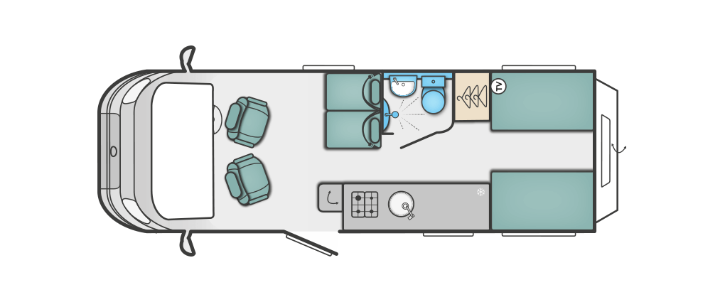 Swift Rio 340 Floorplan