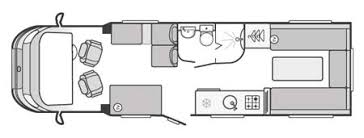 Swift Bolero 744 PR - 2018 Floorplan
