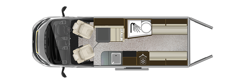 Auto-Trail Tribute 670 Floorplan