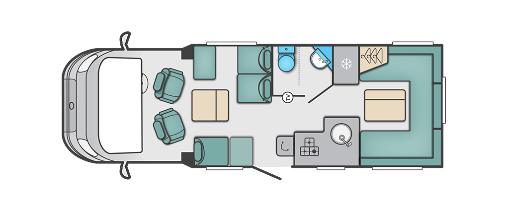 Swift Escape 685 Floorplan