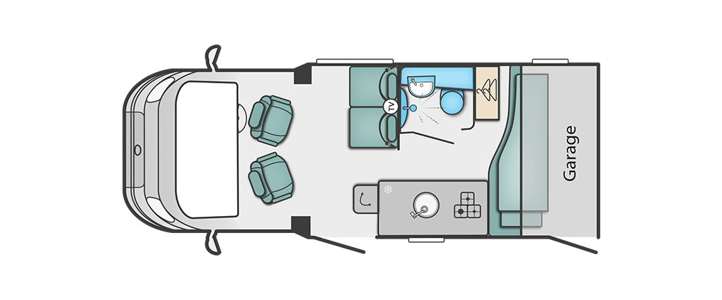 Swift Escape Compact C205 Floorplan
