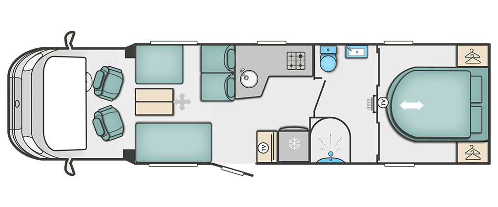 Swift Kon-Tiki 650 Low Floorplan