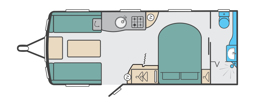 Swift Corniche 20/8 2020 - Wandahome Special Edition Floorplan