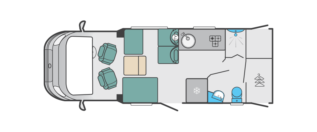 Swift Escape 614 2020 Floorplan