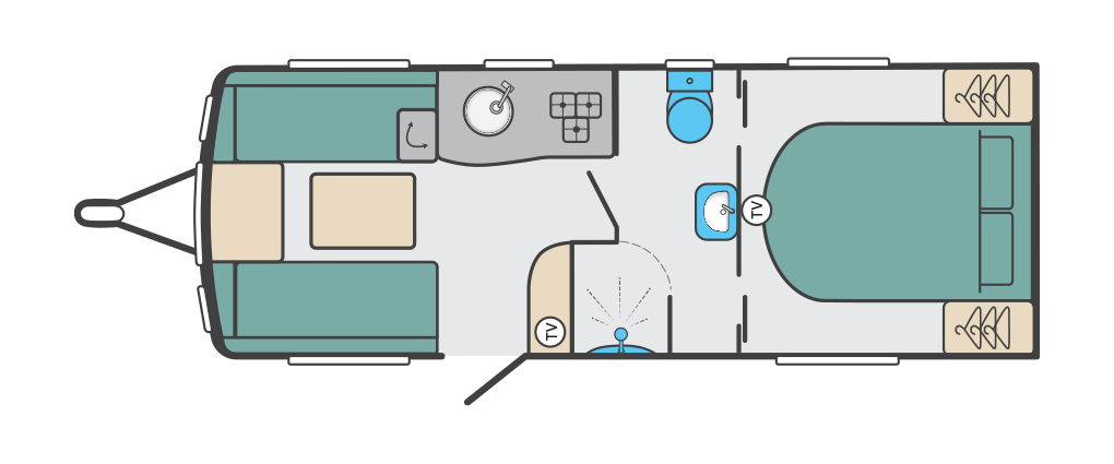 Swift Sprite Major 4 EB - 2024 Floorplan