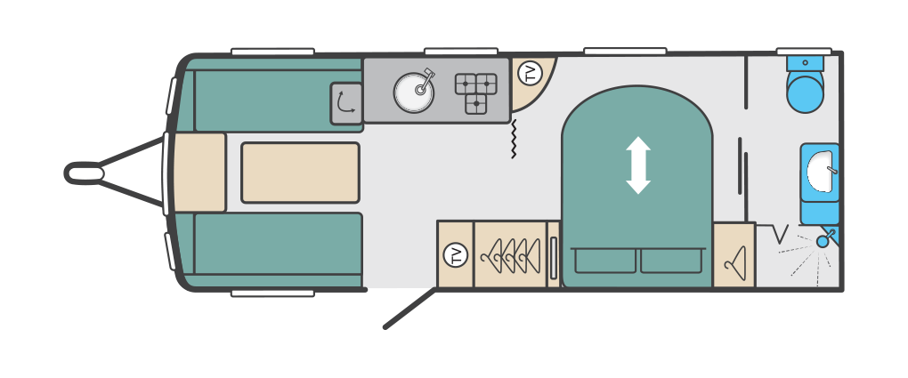 Swift Sprite Major 4 SB 2020 Floorplan