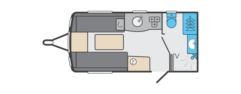 Swift Sprite Alpine 2 - 2013 Floorplan