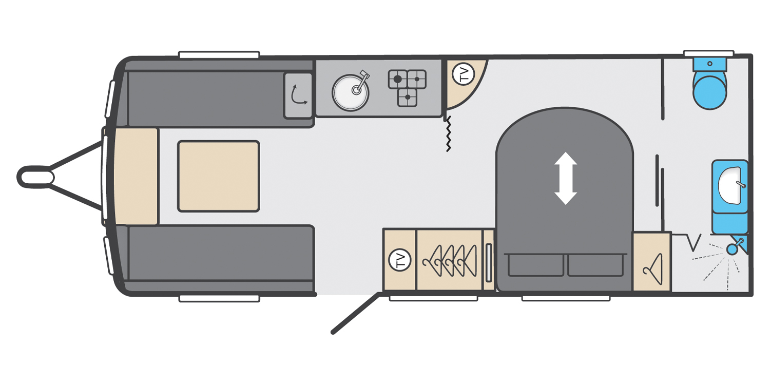 Swift Sprite Super Major 4SB - 2021 Floorplan