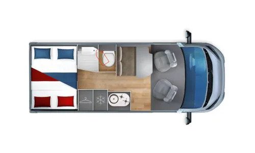 Giottiline  Giottivan 60B - 2023 Floorplan