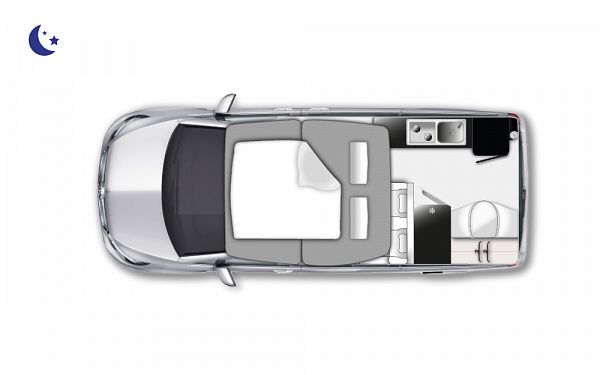 Westfalia Jules Verne Avantgarde *NEW*  (32223) Floorplan