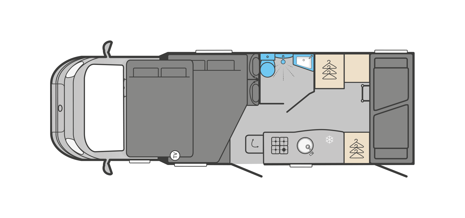 Swift Edge 466 High (44259) 2023 Floorplan