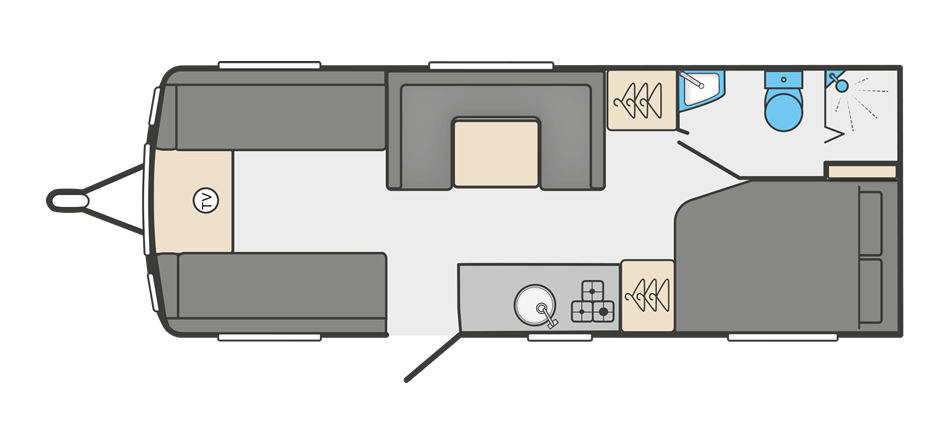 Swift Sprite Grande Quattro FB *** 2023 *** Floorplan