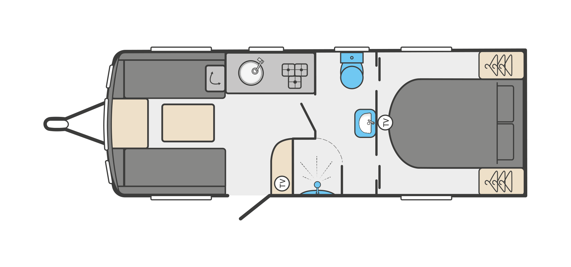 Swift Sprite Major 4 EB  *** 2023 *** Floorplan