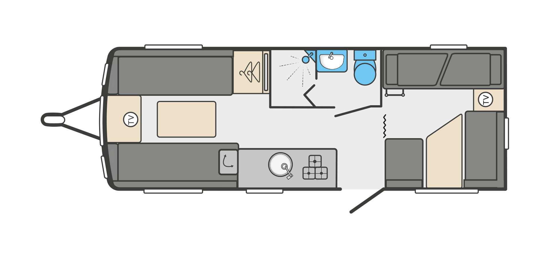 Swift Sprite Major 6 TD *** 2023 *** Floorplan