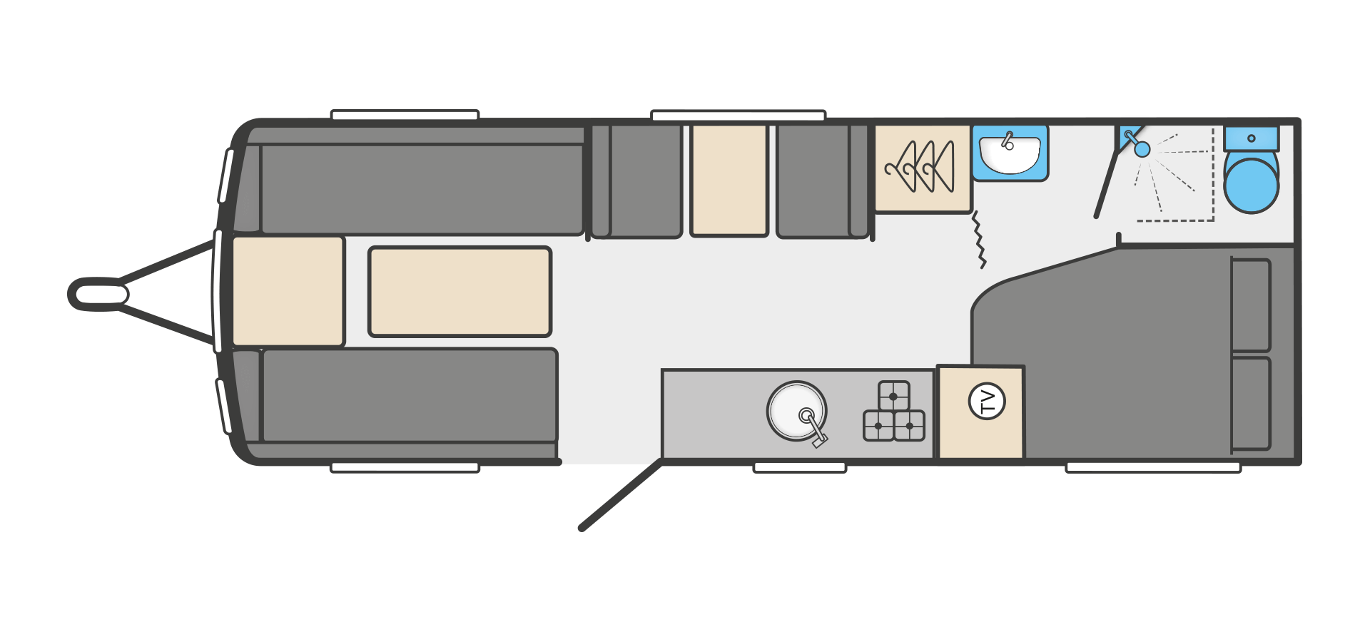Swift Sprite Quattro FB - 2024 Floorplan