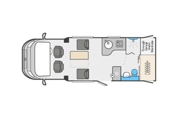 Swift Voyager 540 Manual - 2023 (45299) Floorplan