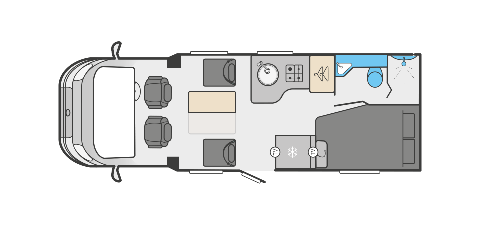 Swift Voyager 564  (Manual) NEW Floorplan