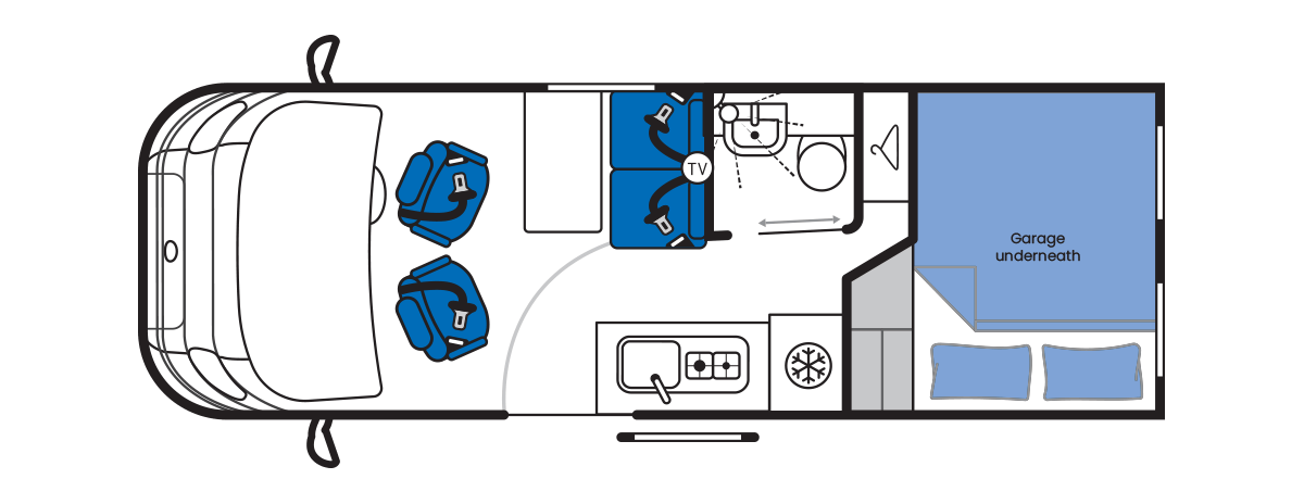 ACE 1200 GLT - Auto - Lanzarote Grey Floorplan