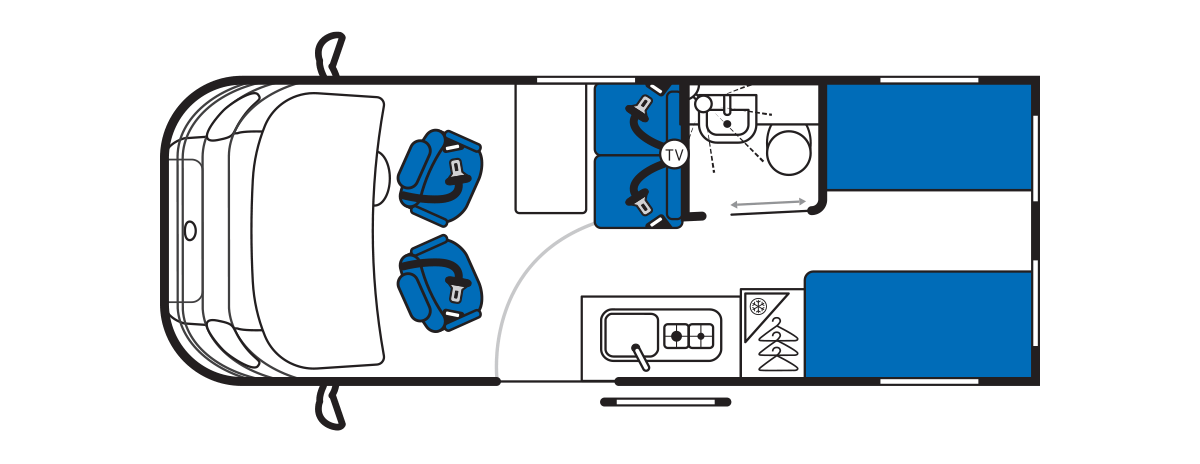 ACE 1200 RLT - Auto - Lanzarote Grey Floorplan