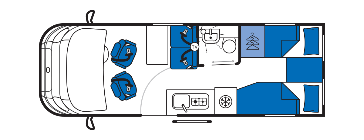 ACE 1200 SLT - Auto - Lanzarote Grey Floorplan