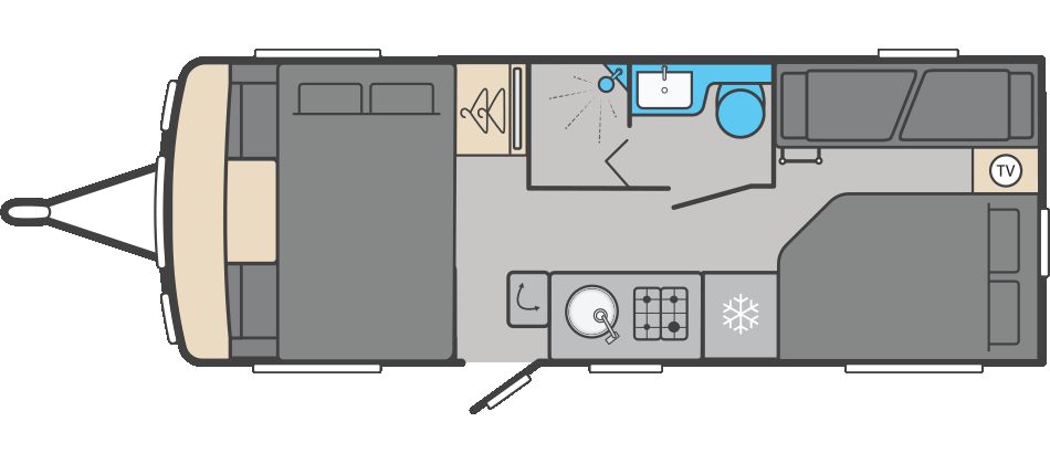 Swift Challenger 590 - 2026 Floorplan