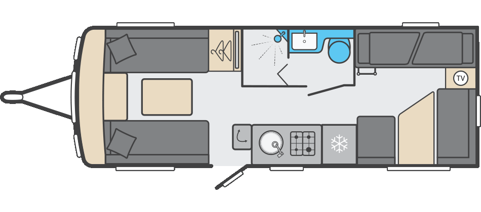 Swift Challenger 590 - 2026 Floorplan