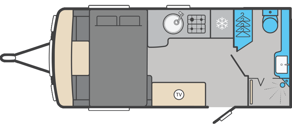 Swift Conqueror 480 - 2026 Floorplan