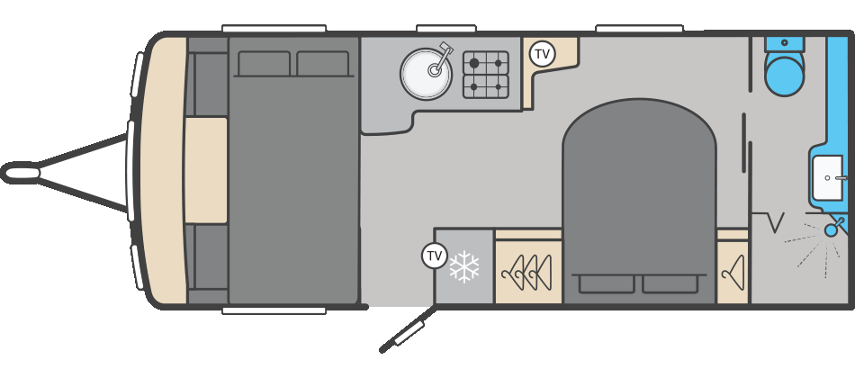 Swift Conqueror 580 Grande - 2026 Floorplan