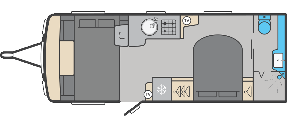 Swift Conqueror 645 Grande  - 2026 Floorplan