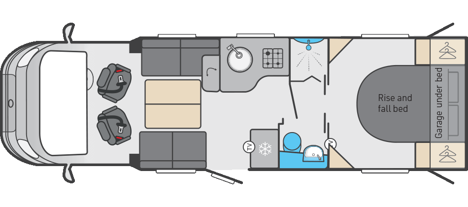 Swift Escape 694 - (65683) Floorplan