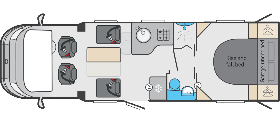 Swift Escape 694 - (65683) Floorplan