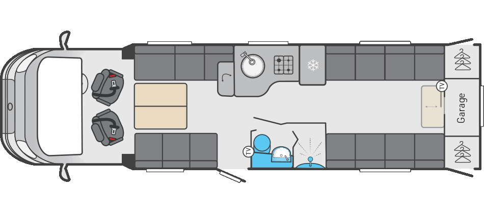 Swift Kon-Tiki 874 - 2026 (69492) Floorplan