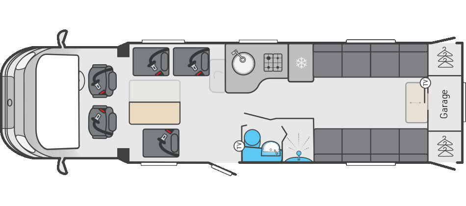 Swift Kon-Tiki 874 - 2026 (69492) Floorplan