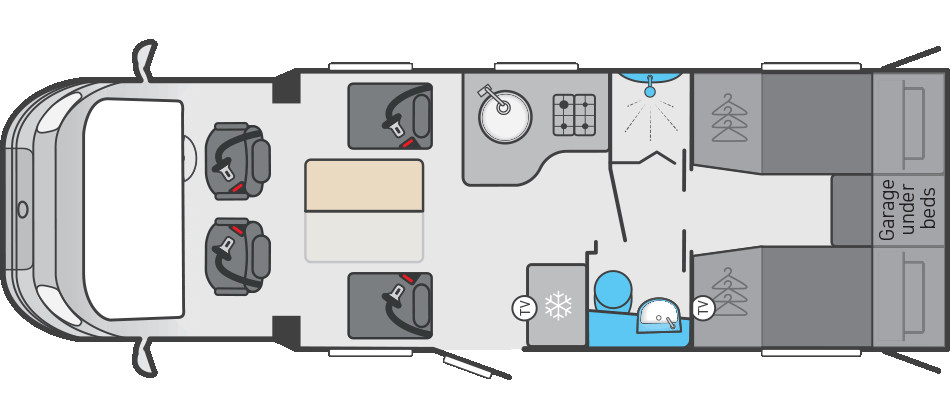 Swift Trekker 584 AUTO - 2026 Floorplan