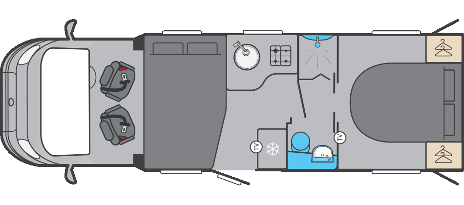 Swift Trekker 594 AUTO 2026 Floorplan