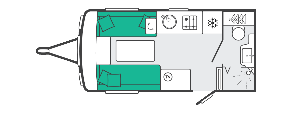 Swift Challenger 480 - 2027 Floorplan