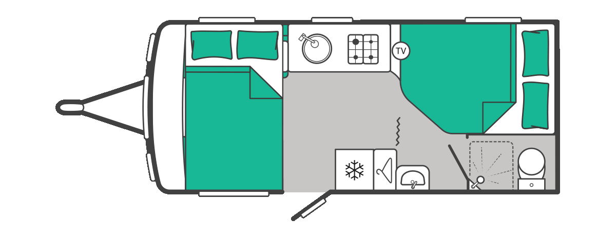 Swift Challenger 500 - 2027 Floorplan