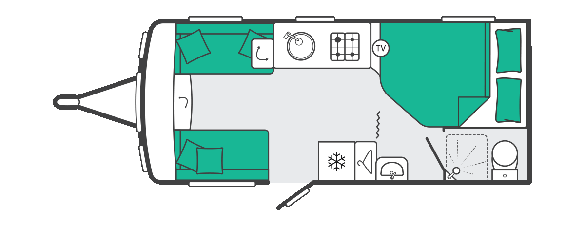 Swift Challenger 500 - 2027 Floorplan