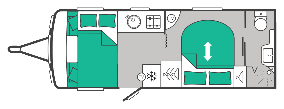 Swift Challenger 580 - 2027 Floorplan